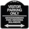 Signmission Bilingual Reserved Parking Visitor Parking Only Estacionamiento Para Visitantes, A-DES-BS-1818-24304 A-DES-BS-1818-24304 - alternate 1
